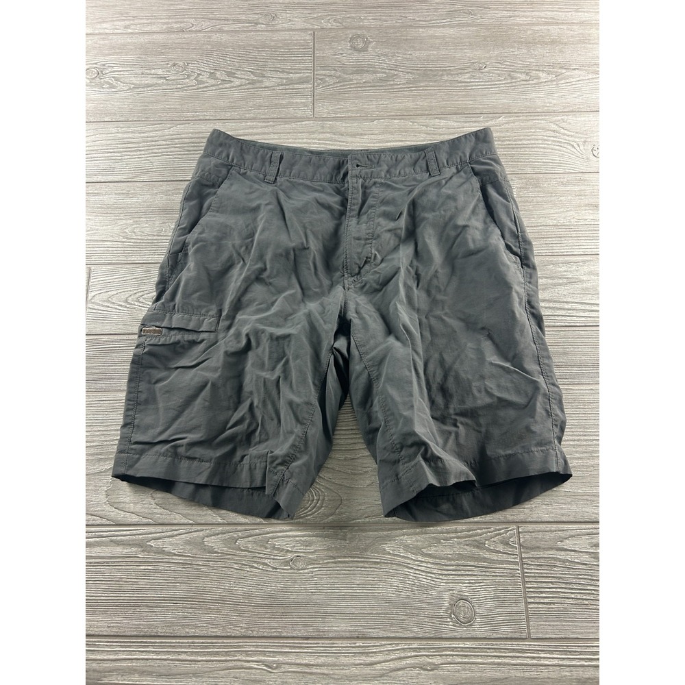 The North Face Mens Size 34 Cargo Shorts 6 Pocket Gray Hiking Outdoor 12” Inseam
